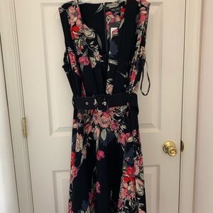 Lyra Fit and Flare Belted Dress